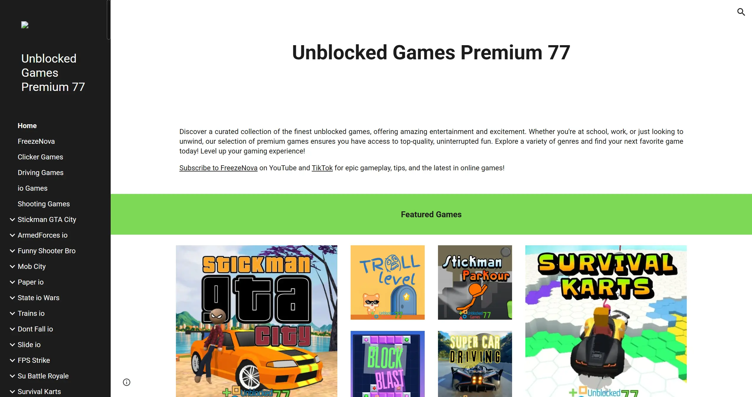 Unblocked Games 77