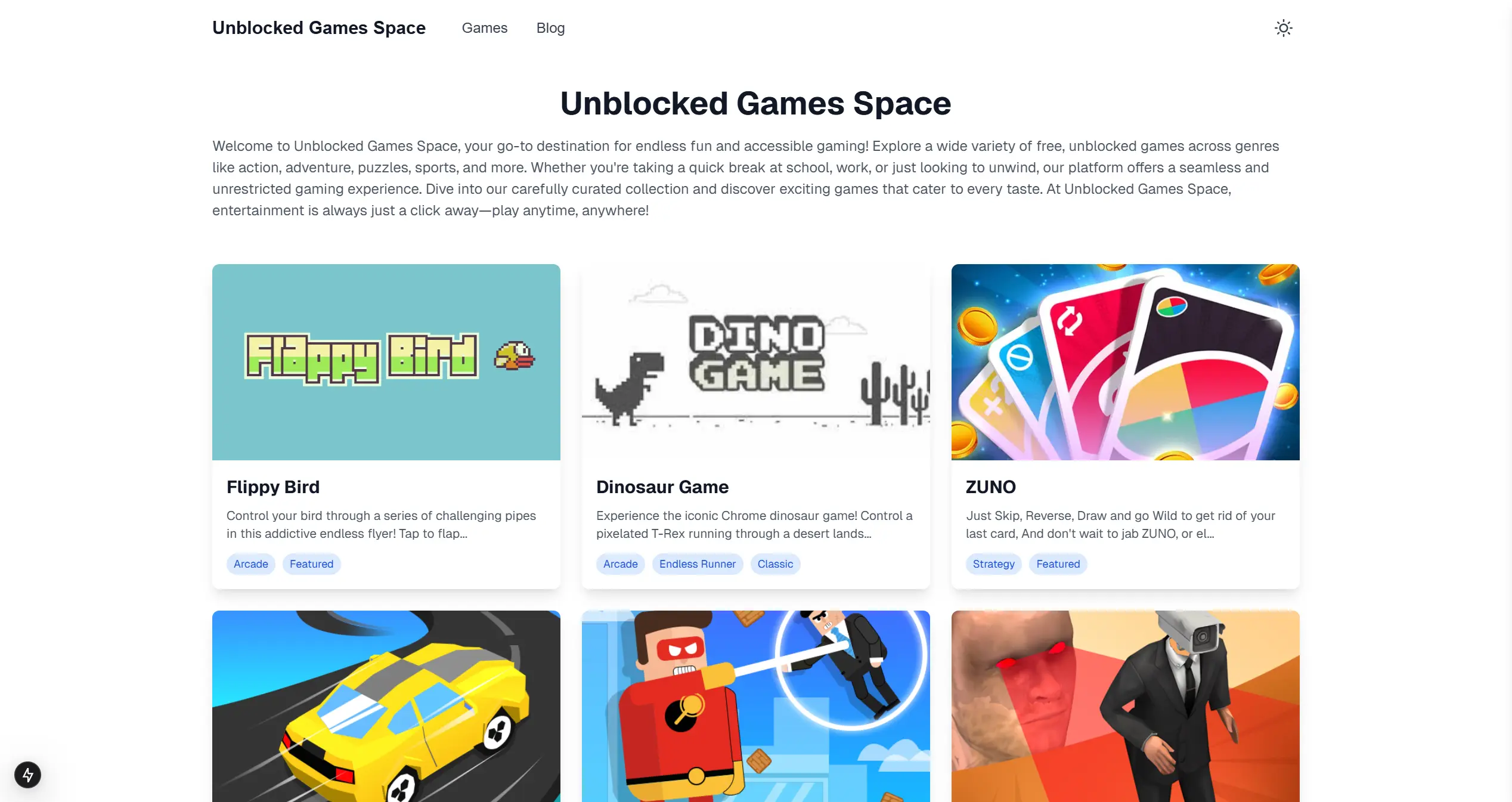 Unblocked Games Space